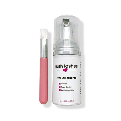 Lash Shampoo and Brush