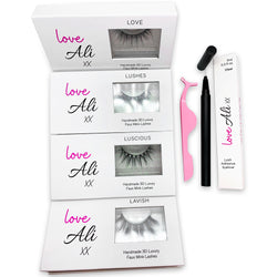 xmas .........SPECIAL  OFFER  Love Ali XX Pick and Mix - Any 2 Lashes, Clear Liner & Lash Applicators £15.00