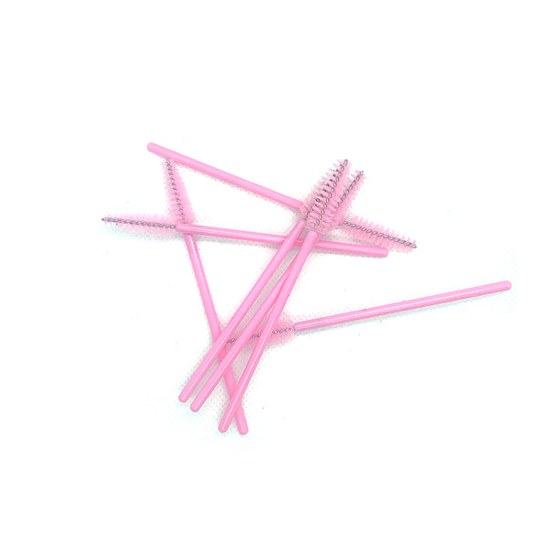 Disposable Pink Mascara Wands - 50 Per Bag
